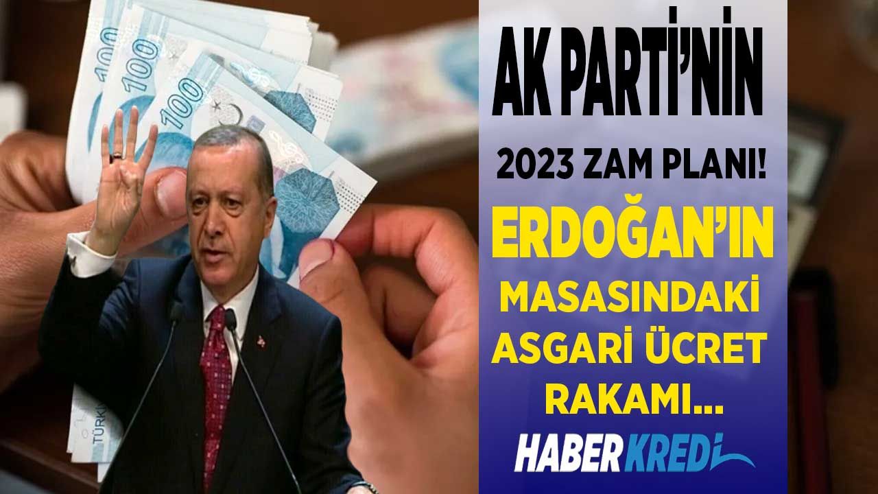AK Parti'nin 2023 asgari ücret zam planı sızdırıldı! Cumhurbaşkanı Erdoğan'ın masasındaki Ocak zammı rakamı