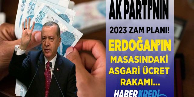 AK Parti'nin 2023 asgari ücret zam planı sızdırıldı! Cumhurbaşkanı Erdoğan'ın masasındaki Ocak zammı rakamı